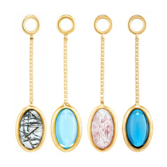 Quetzalli Oval Cab Dangle