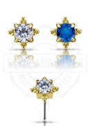 S&S (4) 3 Beads CZ