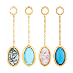 Quetzalli Oval Cab Dangle