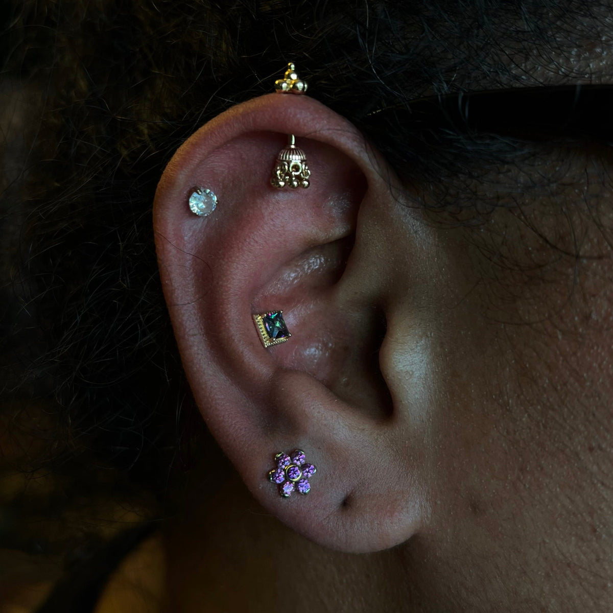 Vertical Helix Piercing